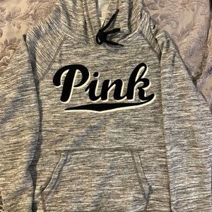 Gray PINK hoodie